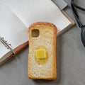 Der handwerkliche Toast (dunkel geröstet): Superrealistische Smartphone-Hülle in Form einer handgemachten Brotkruste