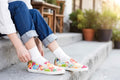 Der Island Breeze Slip-On: Einzigartige Canvas-Schuhe als Textilkunst