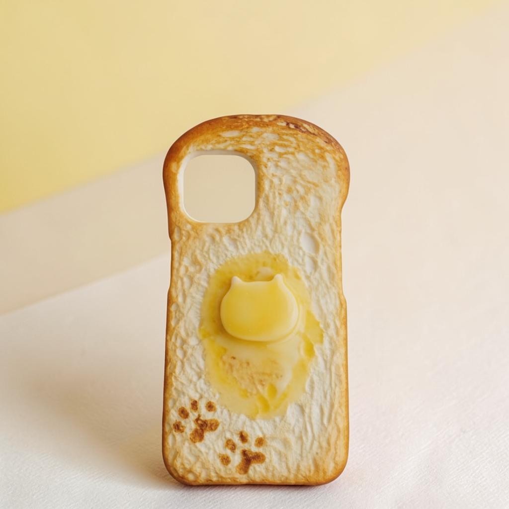 Der Handwerkliche Toast (Katzen-Toast): Super-realistische handgemachte Brotkrusten-Smartphone-Hülle