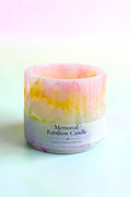 The "Rainbow Bridge": Artisan Rainbow Hydrangea Botanical Candle Shield (LED candle recommended)