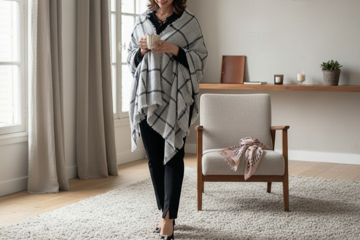 The Ether Shawl: Ultra-Lightweight Alpaca-Blend Oversized Stole