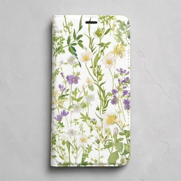 Die Sonnenbeschienene Botanische Wiese: Handgefertigtes Folio iPhone Case