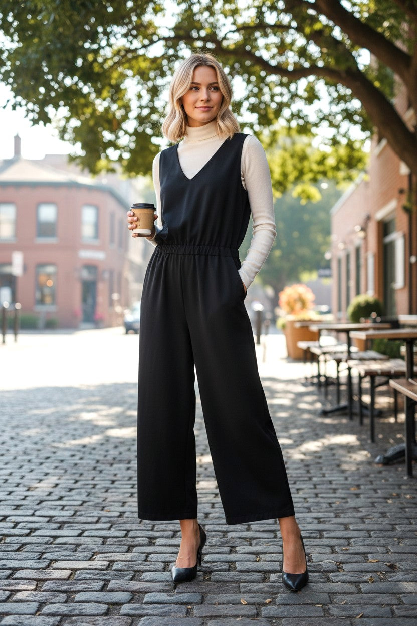 The Stressfree All-In-One: Architectural Poncte Jumpsuit for the Modern Professional