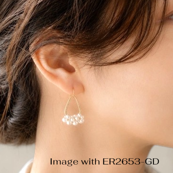 Natur tragbar gemacht: Seltene Barockperlen-Ohrringe mit geometrischer Struktur aus 14K Gold, SV925 oder Chirurgenstahl