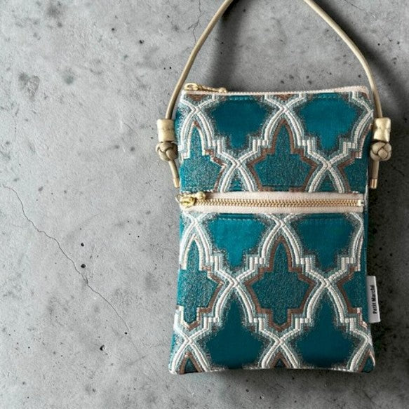The Heritage Moroccan Tapestry Compact Double-Pocket Crossbody