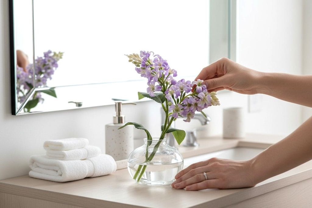 The Messenger of Serendipity: Everlasting Magical Water Premium Lilac Floral Art