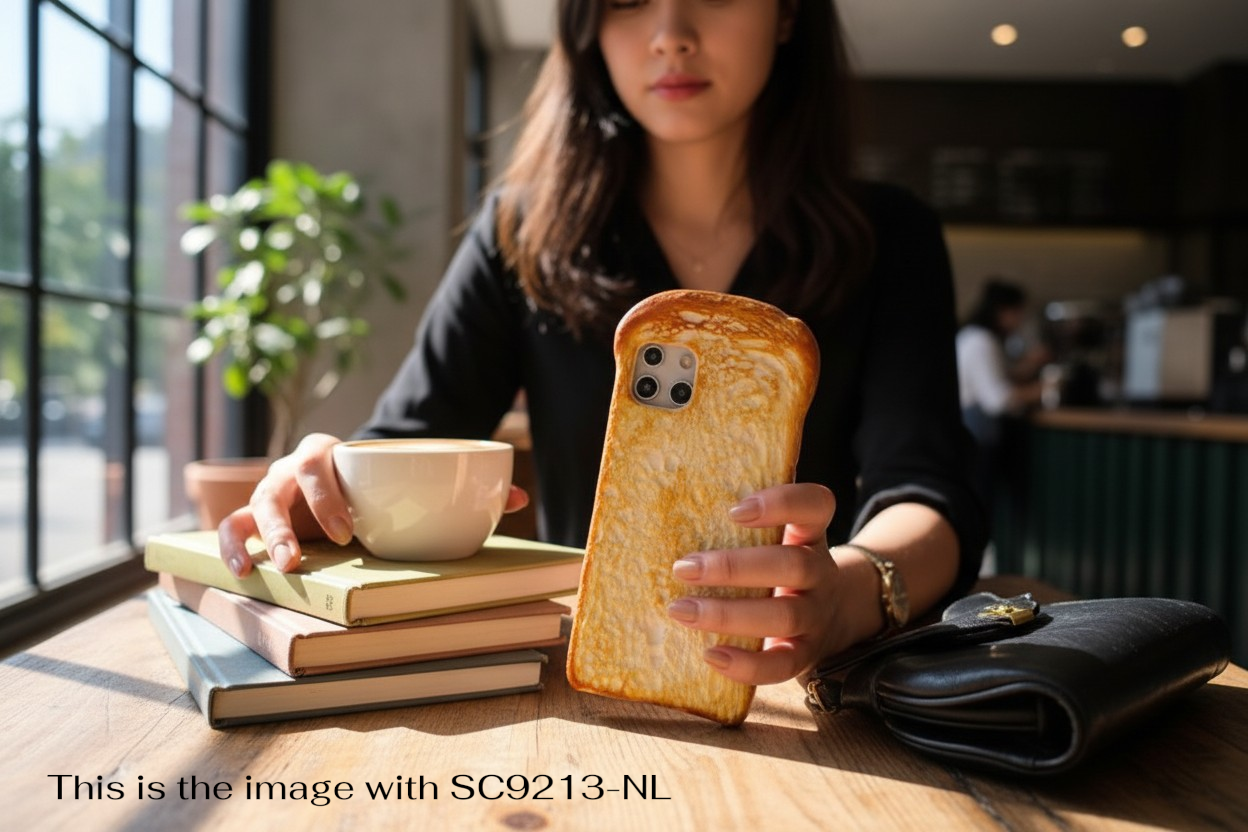 The Artisanal Toast (Dark Loasted) : Super-Realistic Handmade Bread Crust Smartphone Case