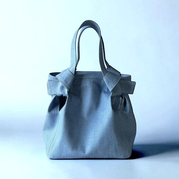 The Messenger of Serendipity: Bespoke Hand-Dyed Artisan Denim Couture Tote