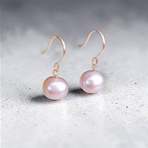 Japanese Sakura Pink natural Pearl & AAA Herkimer Diamond Dreamy Necklace