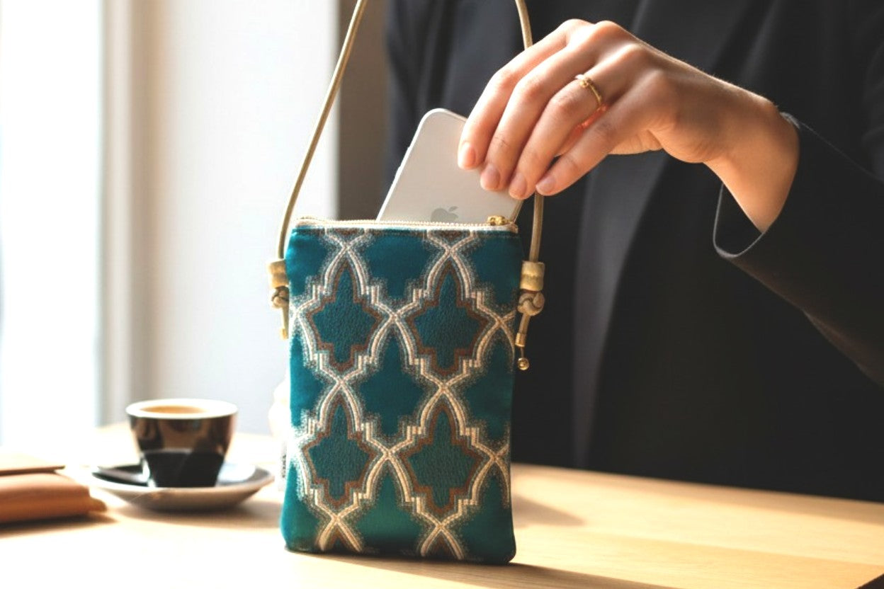 The Heritage Moroccan Tapestry Compact Double-Pocket Crossbody