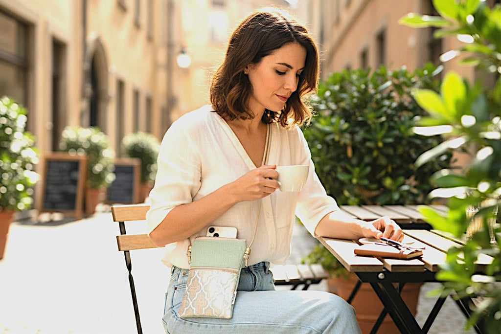 The Heritage Moroccan Tapestry Compact Double-Pocket Crossbody