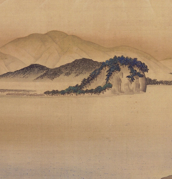 Heilige Einsamkeit: Vintage japanisches Nihonga Mount Fuji Kunstposter