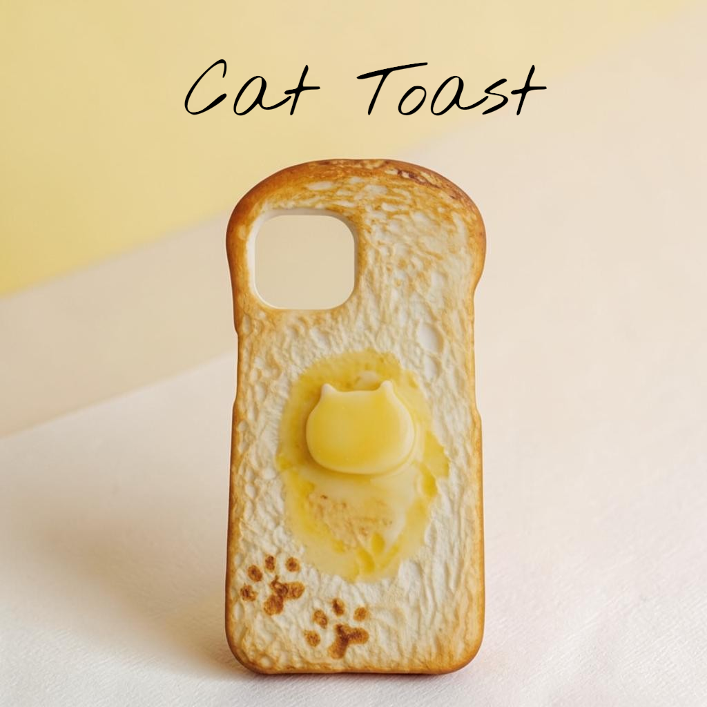 Der Handwerkliche Toast (Katzen-Toast): Super-realistische handgemachte Brotkrusten-Smartphone-Hülle