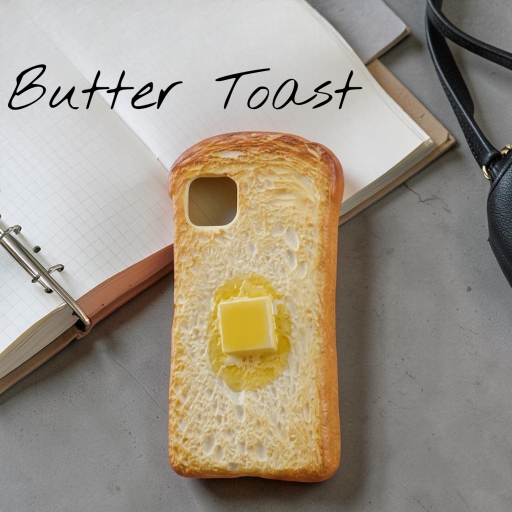 Der handwerkliche Toast (dunkel geröstet): Superrealistische Smartphone-Hülle in Form einer handgemachten Brotkruste