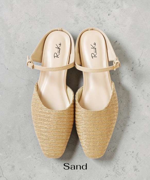Effortless Elegance: Handcrafted Japanese Mesh Square-Toe Mule